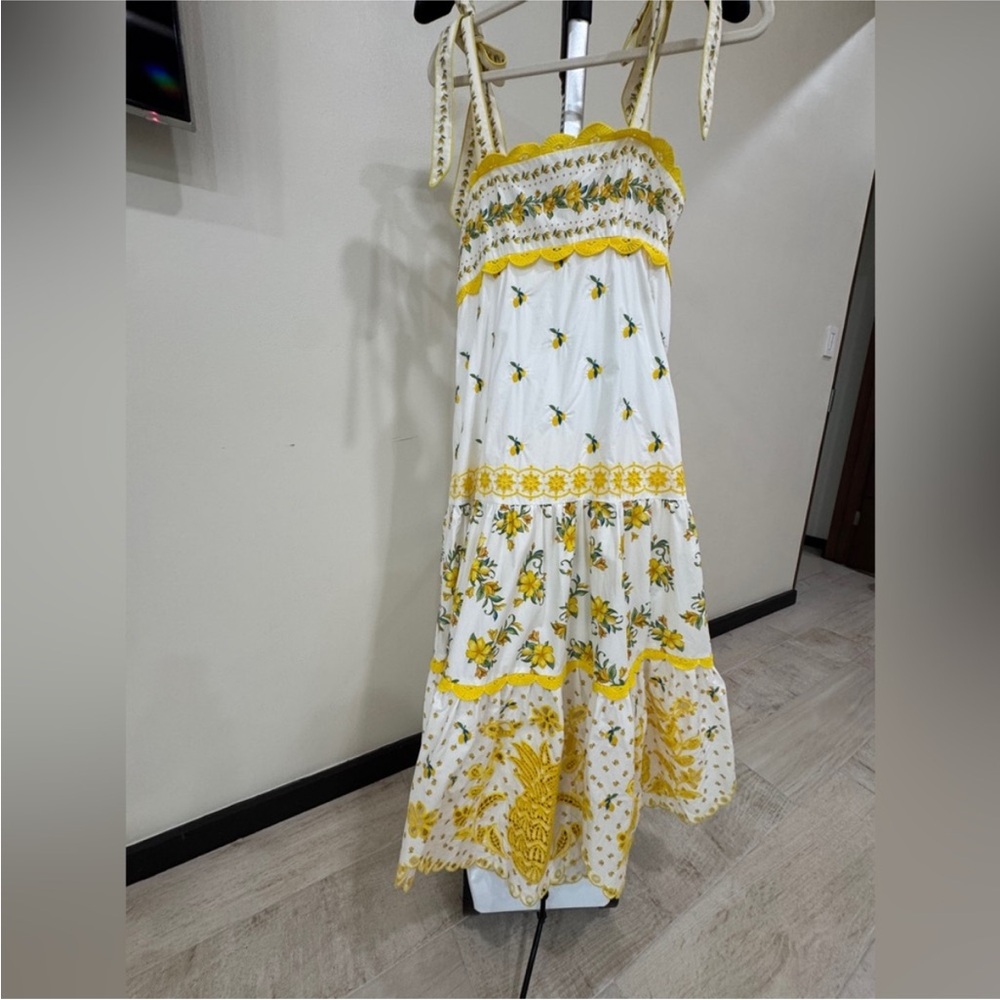 FARM Rio Sicily Richelieu Sleeveless Midi-Dress - Picture 10 of 14